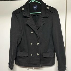 Gap Double Breasted Black Jacket